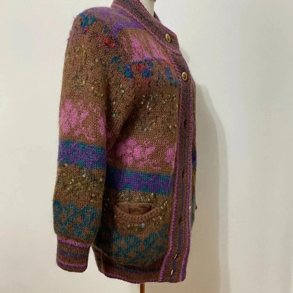 Vintage - Made  in Japan Abstract Wool Blend Shacket - Picture 4 of 12